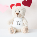 Personalisiertes Kuscheltier mit Namen – Stofftier zur Geburt – Babygeschenk – Taufgeschenk – Kuscheltier mit Geburtsdaten