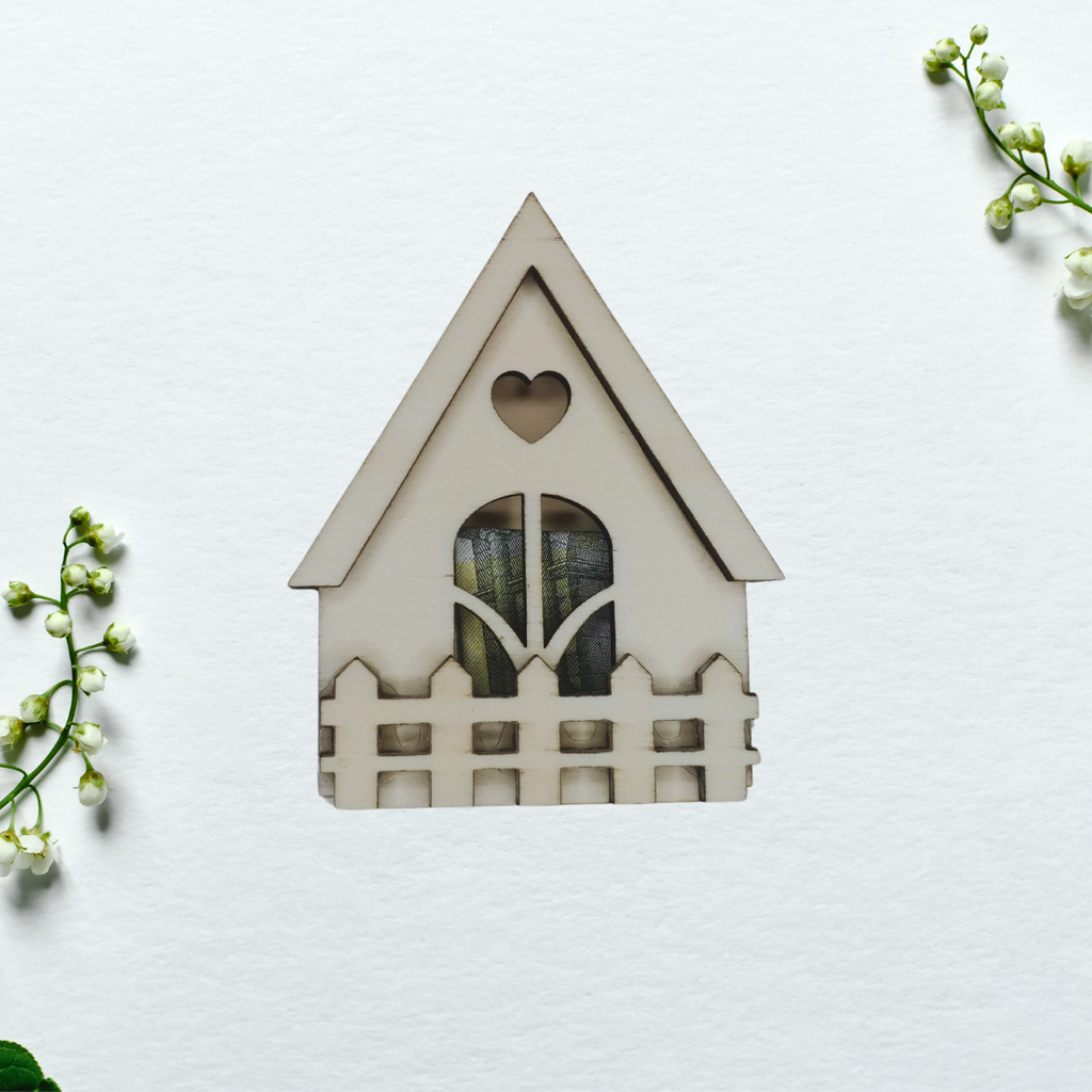Geldgeschenk Haus – kreative Geldgeschenkverpackung Einzug – Geschenk Hausbau – Geldgeschenk zur Hochzeit – Deko Haus mit Fach