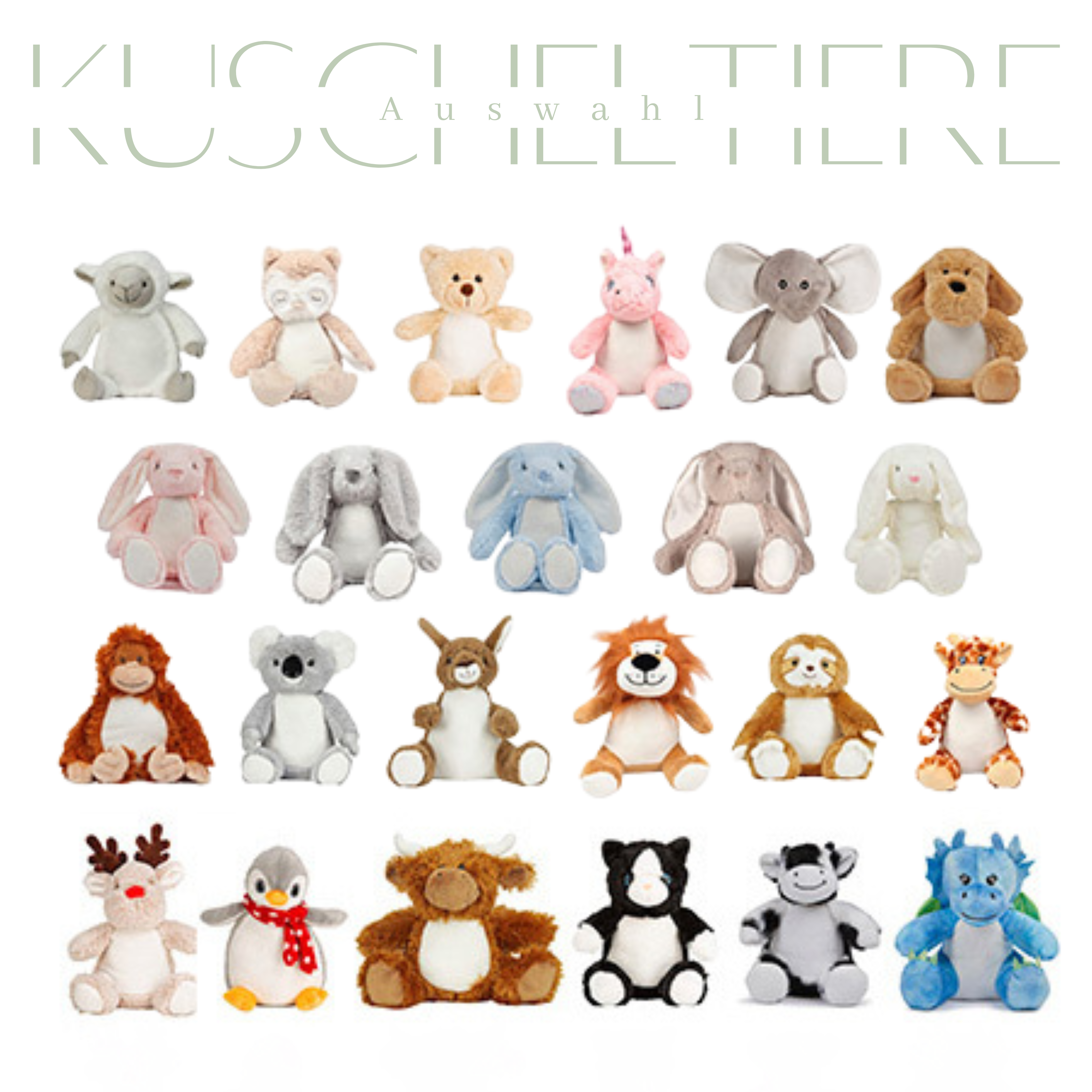 Personalisiertes Kuscheltier mit Namen – Stofftier zur Geburt – Babygeschenk – Taufgeschenk – Kuscheltier mit Geburtsdaten