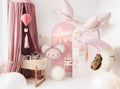 Seidenpapier-Dekoration Heißluftballon Rosa - DIY Hängedeko für Babyshower, Taufe & Kinderzimmer | Wabenballon mit Korb und Quaste