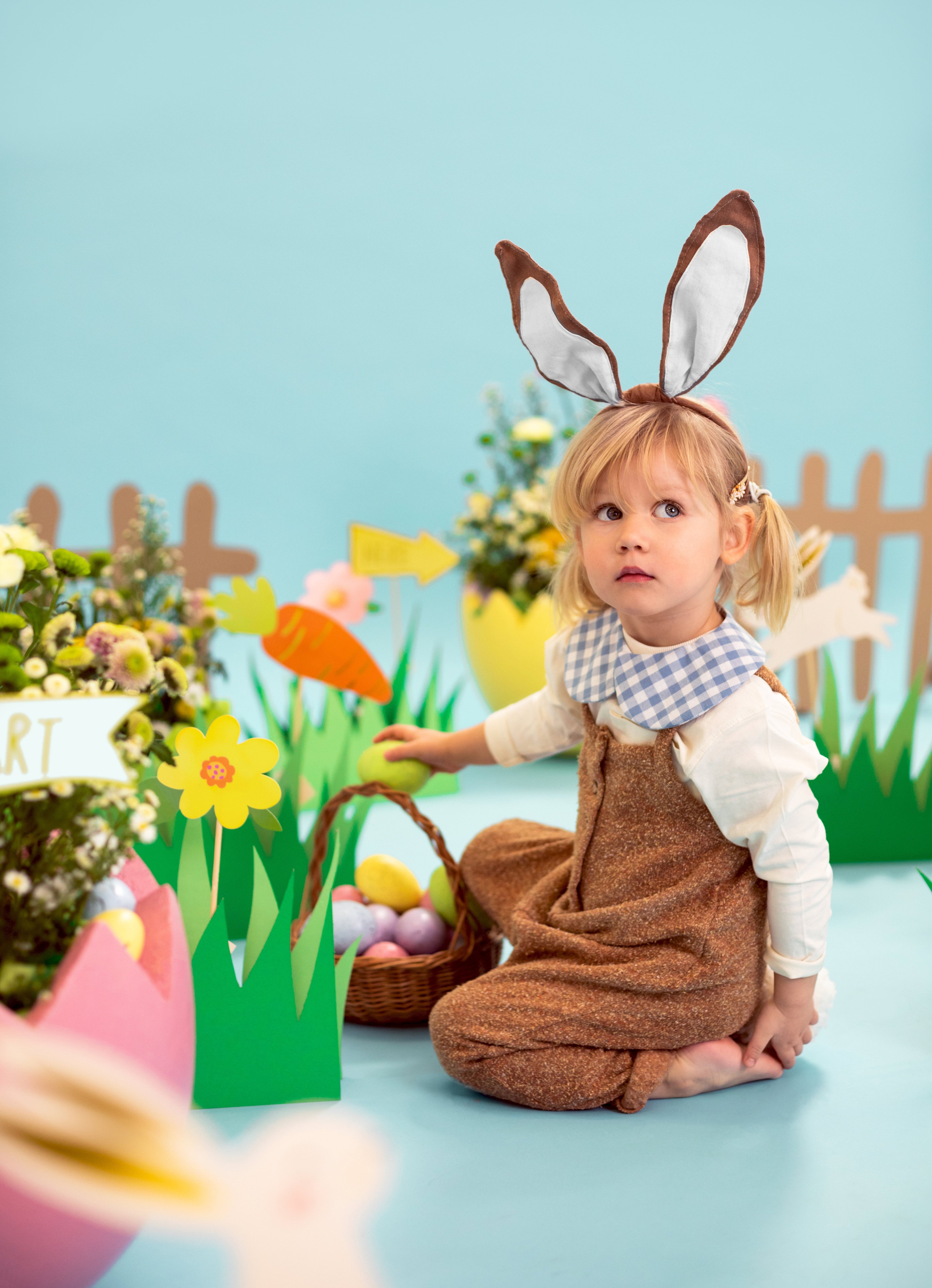 Ostereiersuche‑Set – 10 Deko‑Picks für Kuchen & Garten | Hasen, Karotten, Blumen & Pfeile | 8–22,5 × 6–24 cm, Stäbe 20 cm