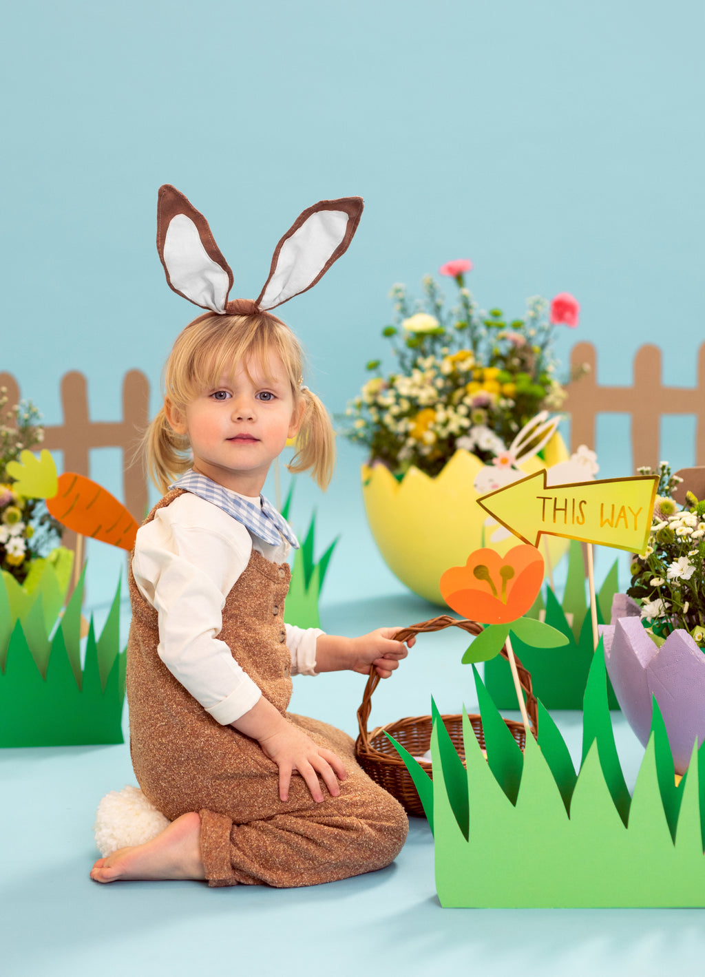 Ostereiersuche‑Set – 10 Deko‑Picks für Kuchen & Garten | Hasen, Karotten, Blumen & Pfeile | 8–22,5 × 6–24 cm, Stäbe 20 cm