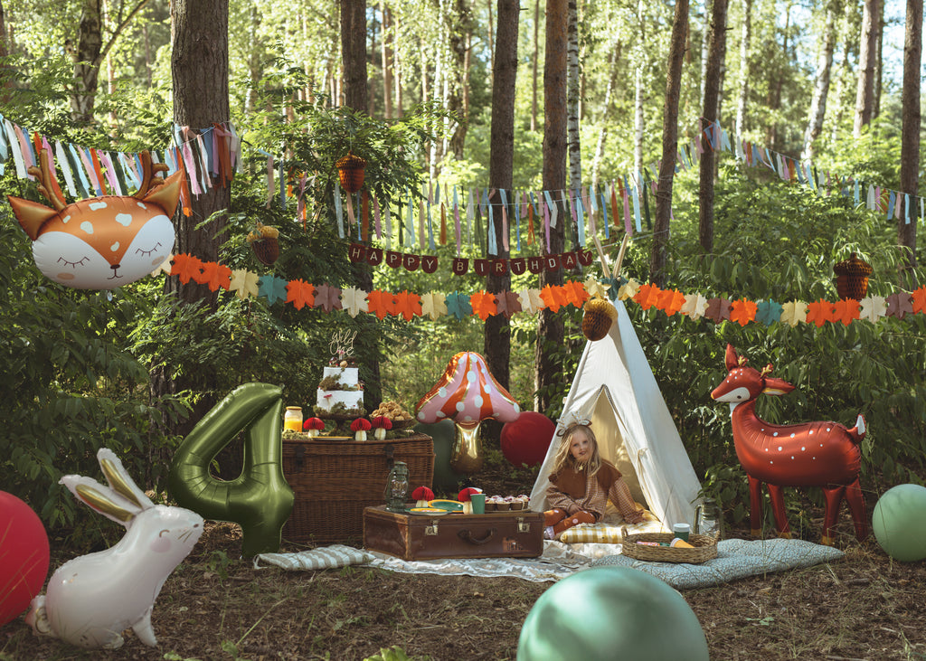 Hirsch‑Folienballon – 73 × 64 cm | Weihnachts‑ & Winterdeko | Helium oder Luft, Farbmix