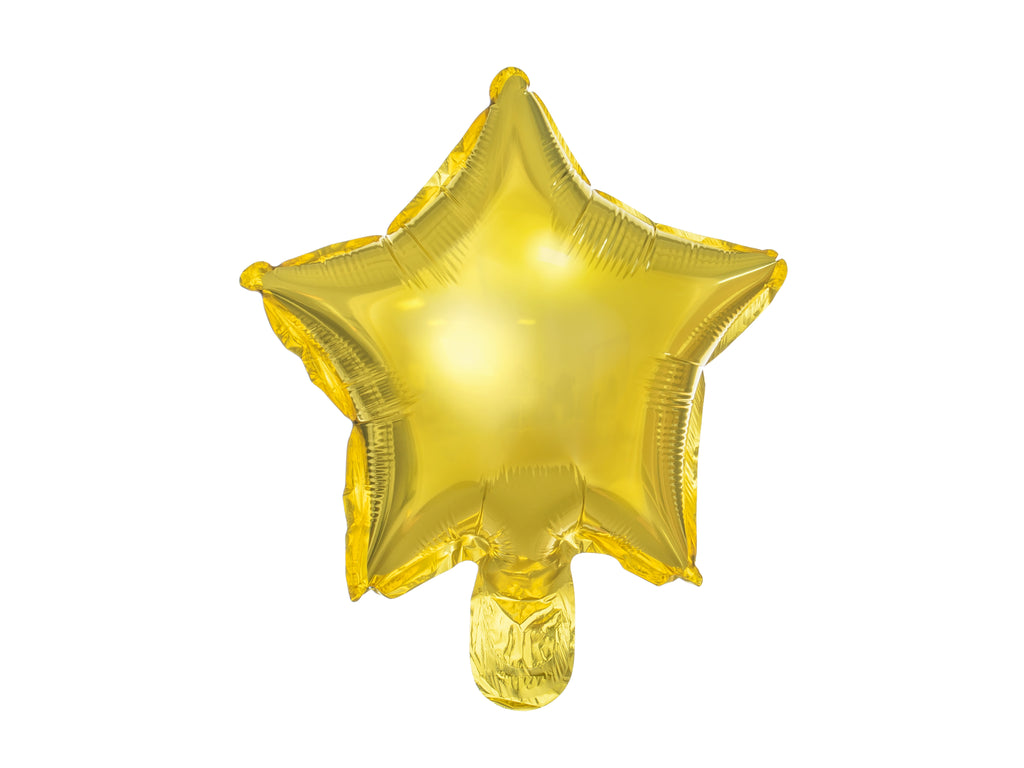 Star-shaped Gold Foil Balloons – Set of 25, 25 cm | Small Gold Star Balloons for Baby Showers, Birthdays, Weddings & Party Decorations