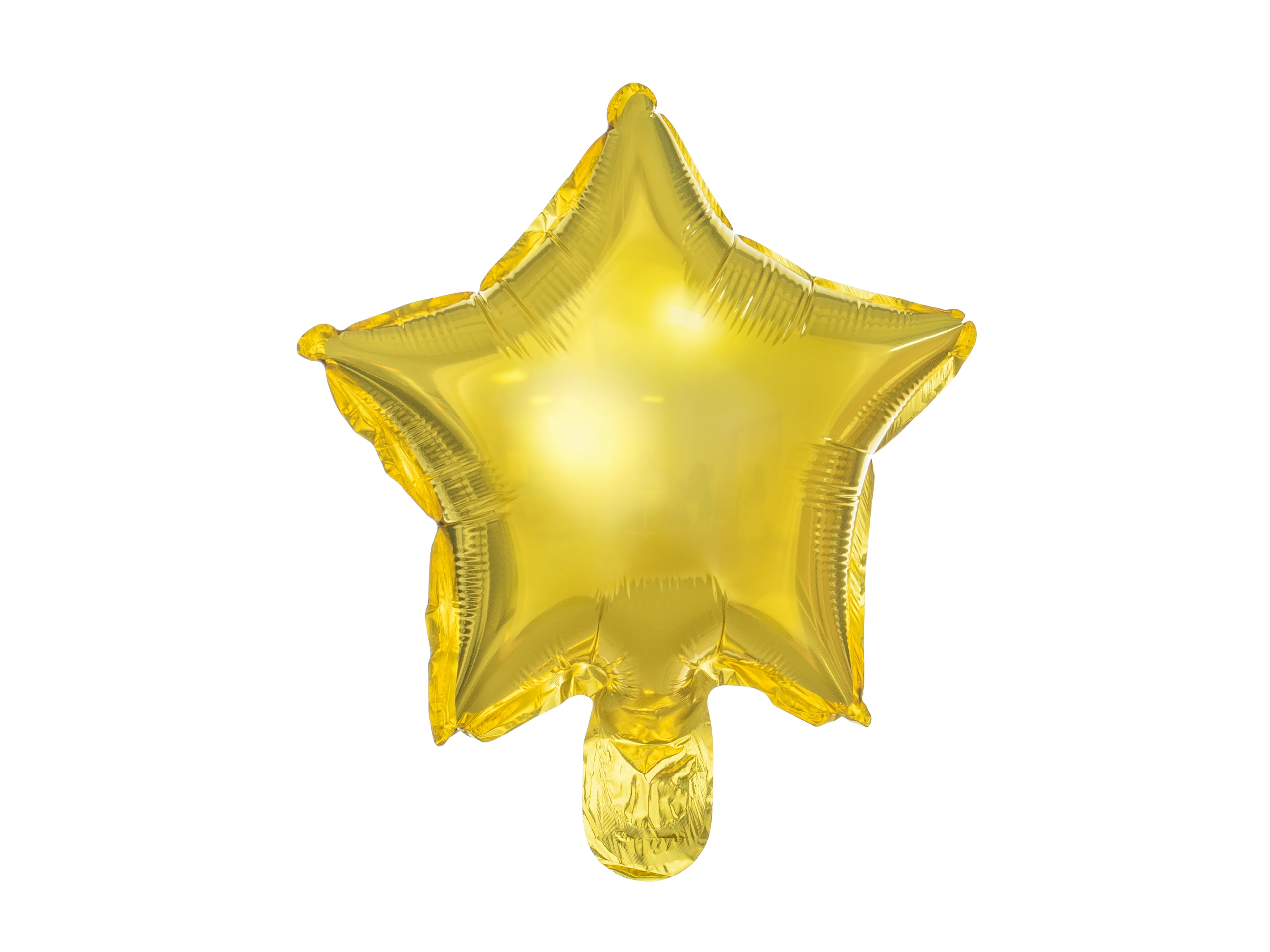 Sternförmige Folienballons Gold – 25er Set, 25 cm | Kleine goldene Sternballons für Babyshower, Geburtstag, Hochzeit & Partydeko