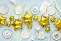Star-shaped Gold Foil Balloons – Set of 25, 25 cm | Small Gold Star Balloons for Baby Showers, Birthdays, Weddings & Party Decorations