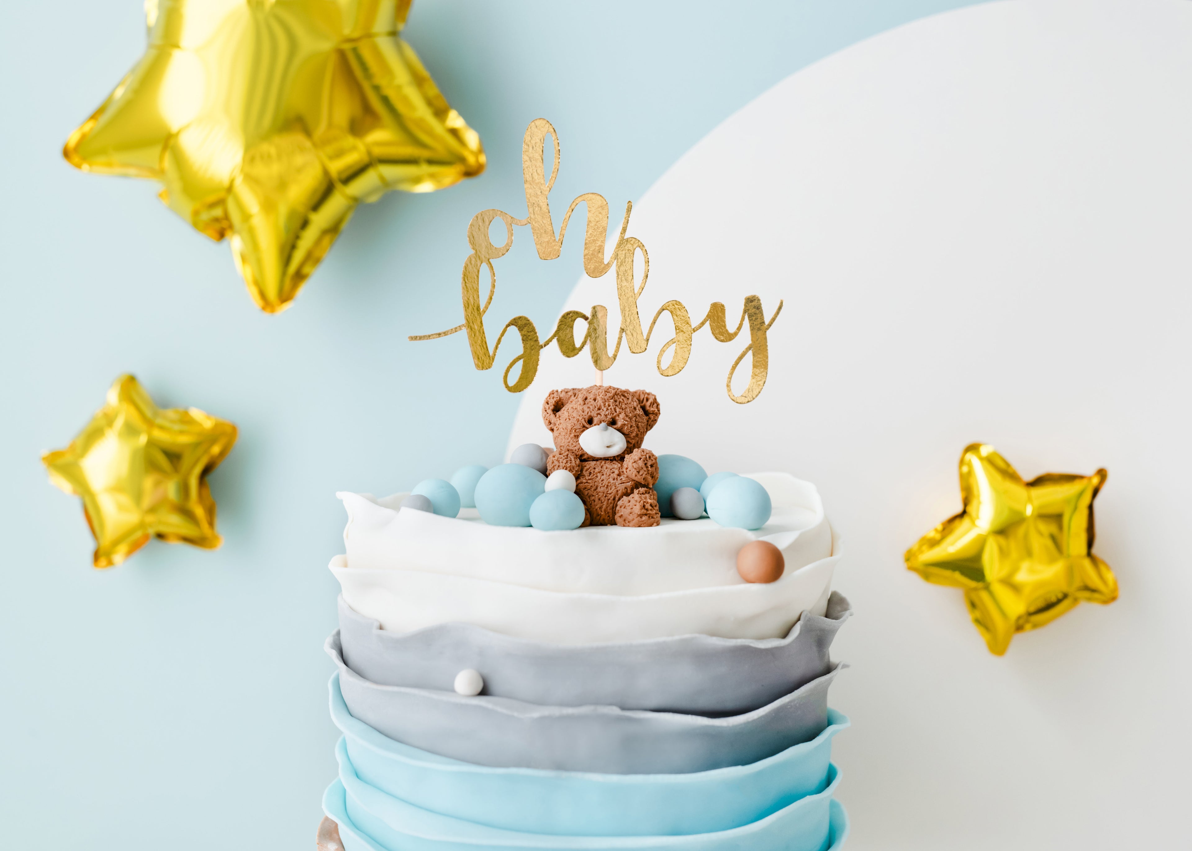 Sternförmige Folienballons Gold – 25er Set, 25 cm | Kleine goldene Sternballons für Babyshower, Geburtstag, Hochzeit & Partydeko