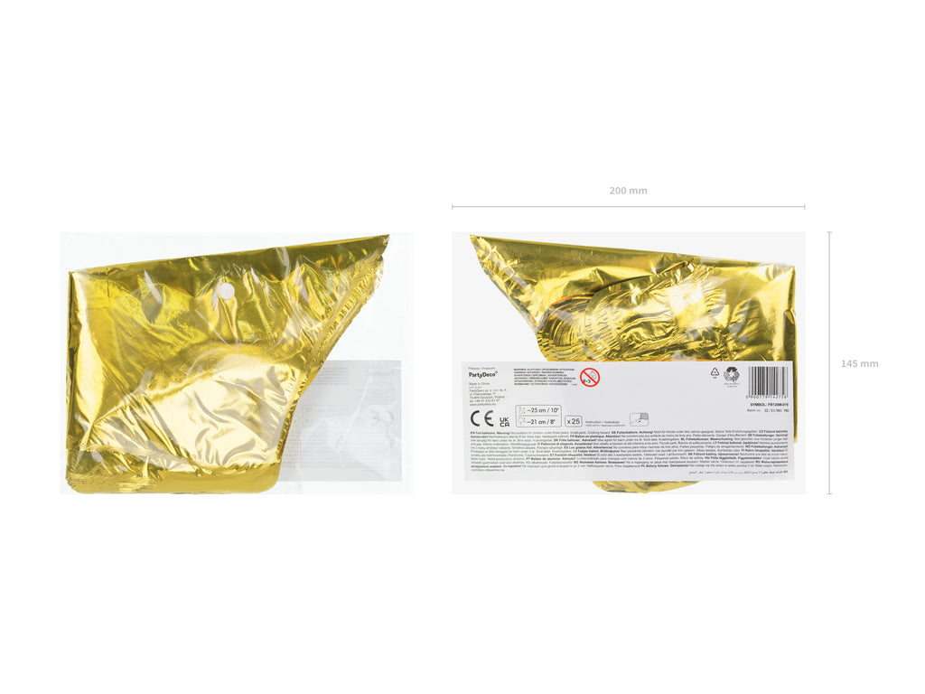 Star-shaped Gold Foil Balloons – Set of 25, 25 cm | Small Gold Star Balloons for Baby Showers, Birthdays, Weddings & Party Decorations