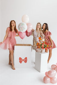 Folienballon „Bride to Be“ – Weiß mit roségoldenem Schriftzug | 45 cm (35 cm aufgeblasen) | Helium & Luft | JGA, Bridal Shower, Hochzeit