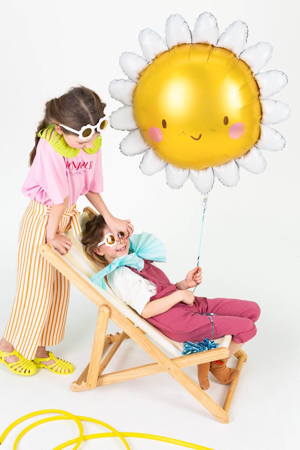 Sonnen-Folienballon XXL 90 cm - glänzender Heliumballon in verschiedenen Farben, Sommerparty-, Geburtstag- und Festival-Deko