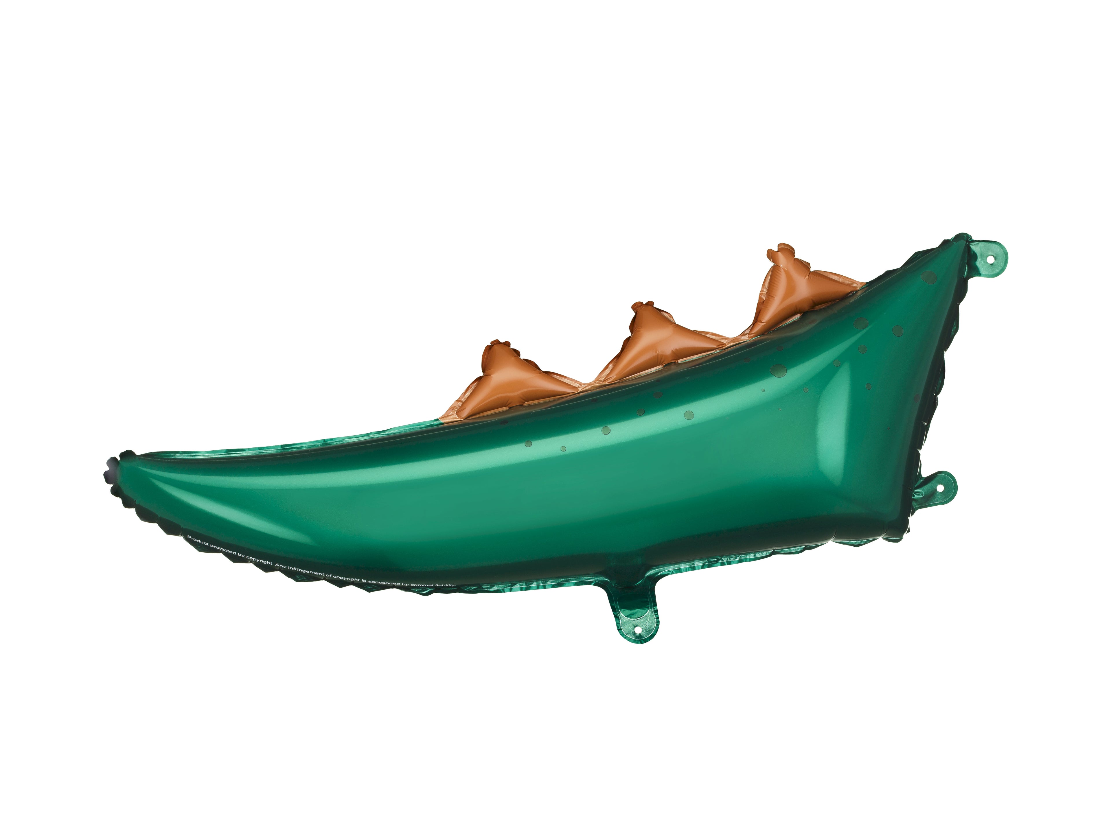 Dinosaurierschwanz‑Folienballon – 74,5 × 25 cm | Dino‑Schwanz für Kindergeburtstag & Foto‑Spaß | Luftfüllung, inkl. Strohhalm & Band