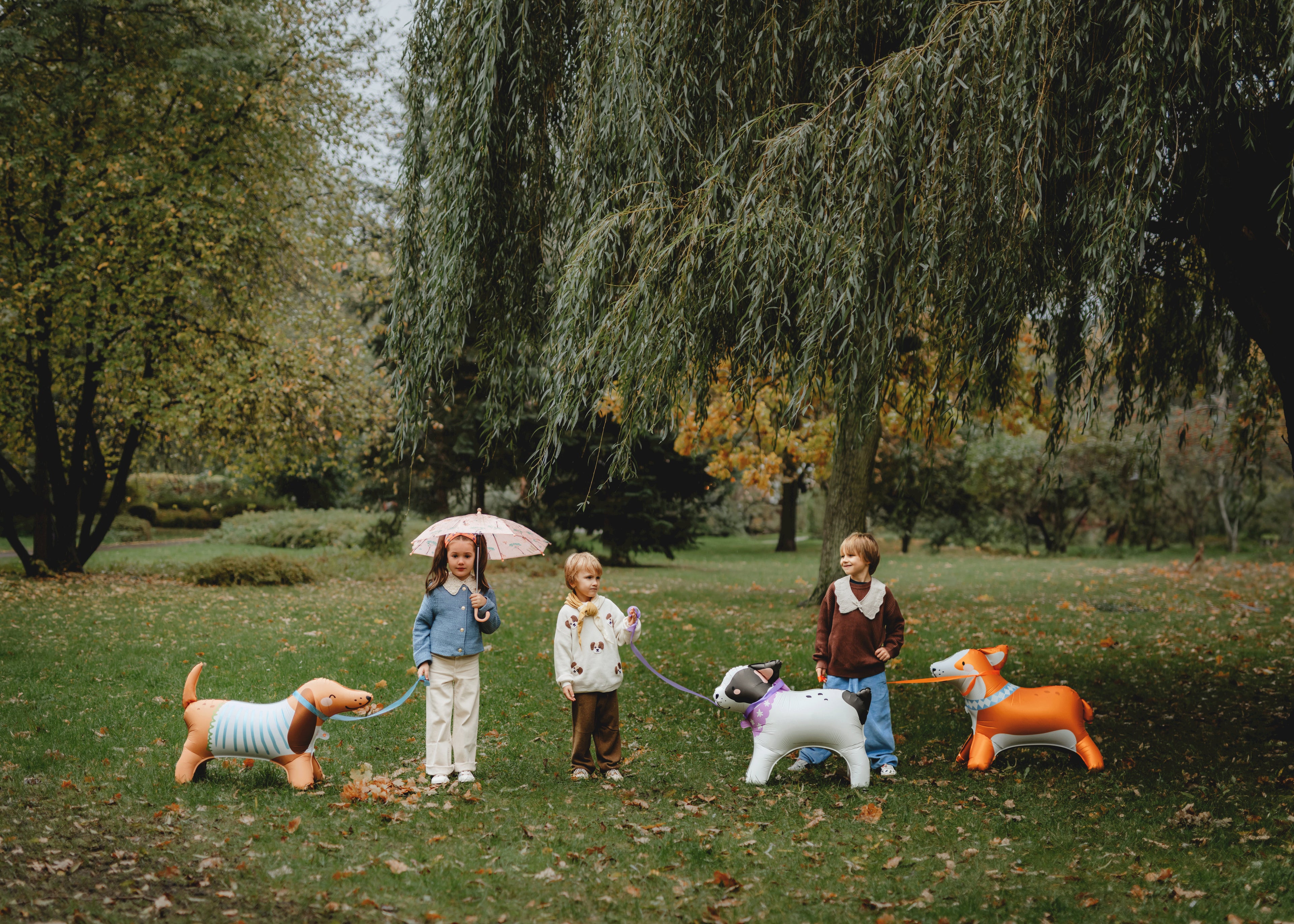 Dackel-Folienballon stehend – 89 x 58 cm | Hunde-Ballon in Mattoptik für Kindergeburtstag, Hundeparty & Geschenkidee
