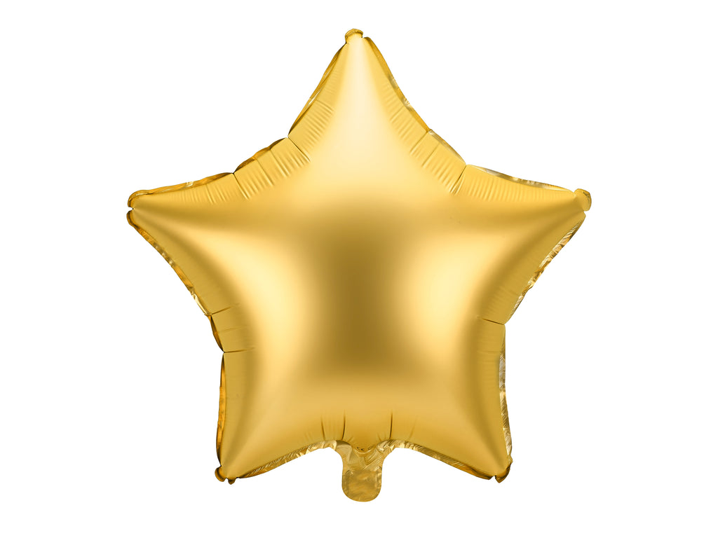 Sternförmiger Folienballon Gold - 48 cm | Goldener Sternballon für Geburtstag, Hochzeit, Babyshower, Weihnachten & Partydeko