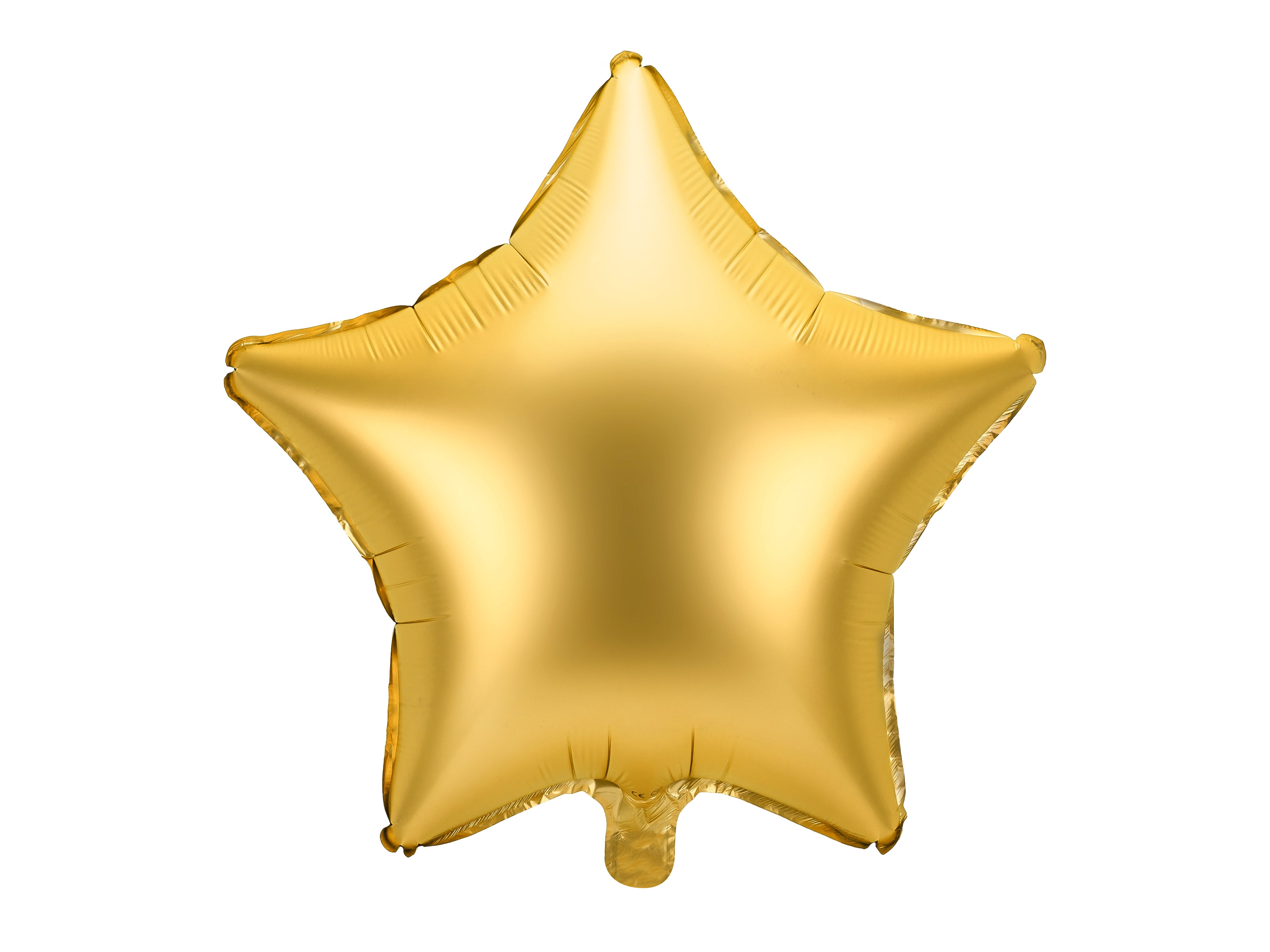 Sternförmiger Folienballon Gold - 48 cm | Goldener Sternballon für Geburtstag, Hochzeit, Babyshower, Weihnachten & Partydeko