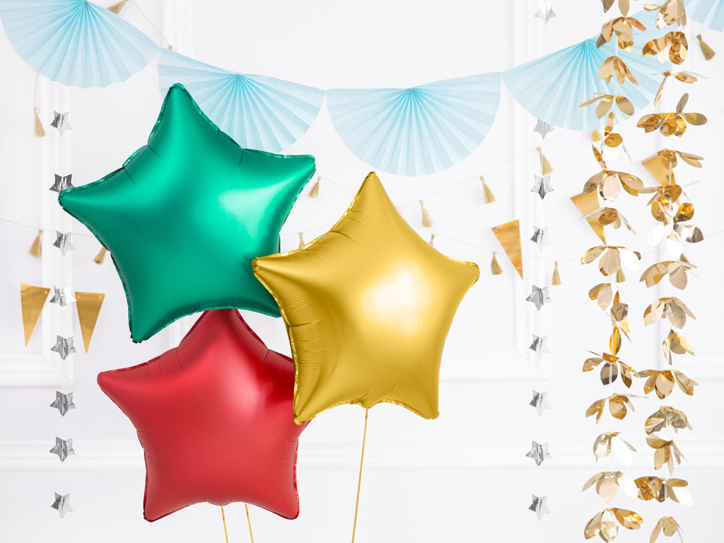 Sternförmiger Folienballon Gold - 48 cm | Goldener Sternballon für Geburtstag, Hochzeit, Babyshower, Weihnachten & Partydeko