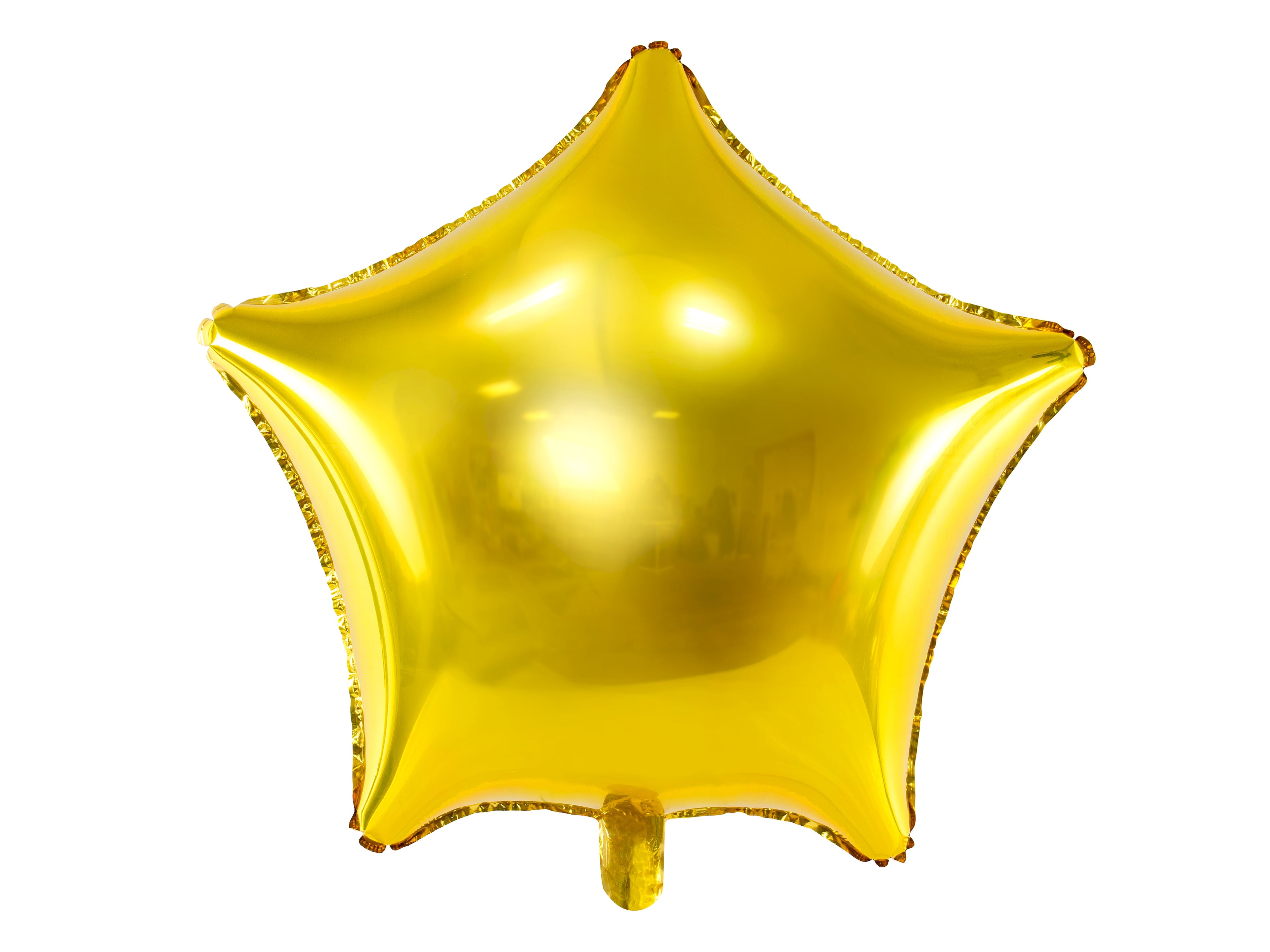 Sternförmiger Folienballon Gold - 70 cm | Goldener Sternballon für Geburtstag, Hochzeit, Babyshower, Silvester & Partydeko