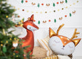 Papiergirlande „Wald“ – 1,7 m | 13 Anhänger (3 Designs) mit goldener Schnur | DIY Natur‑ & Woodland Deko