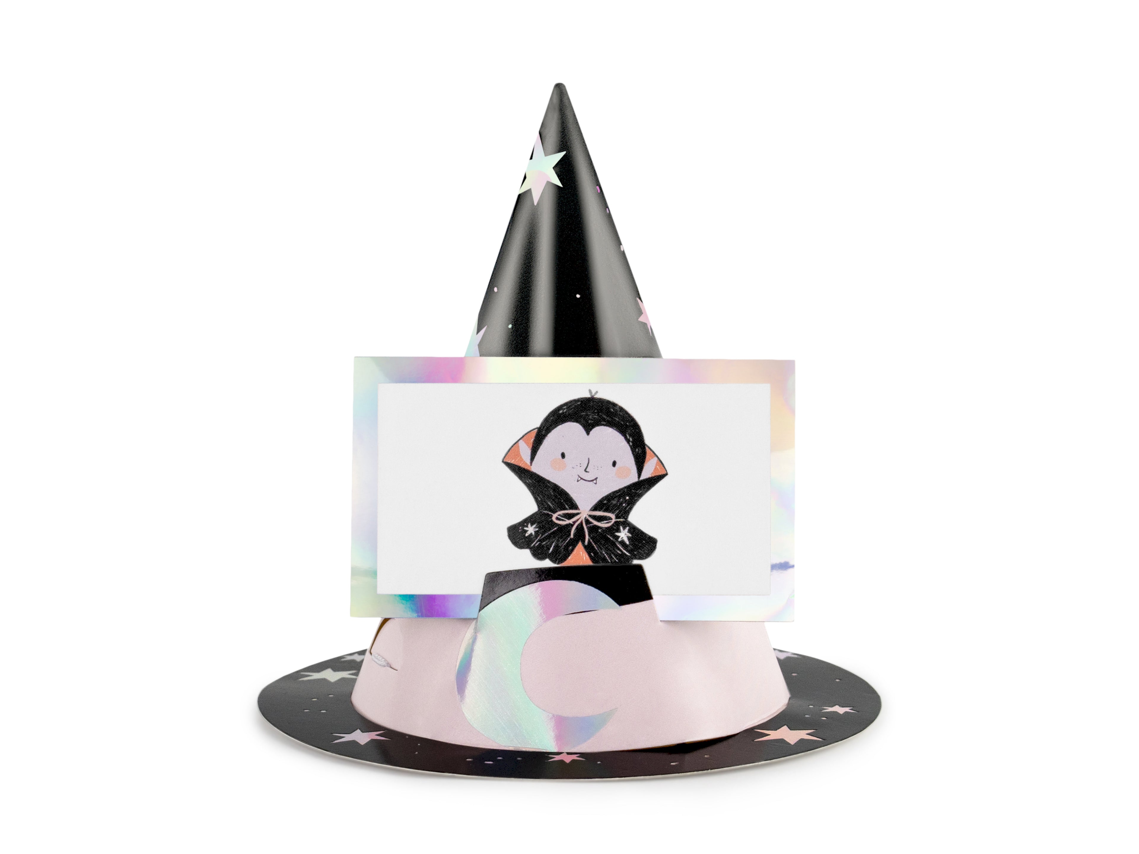 Halloween Spiel „Rate mal!“ – Kartenspiel mit 6 Hexenhüten & 40 Karten | Partyspiel für Kinder & Familien (2–6 Spieler)