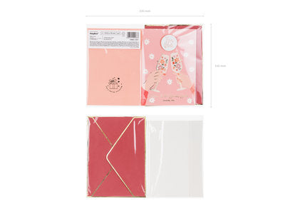 Bride und Team Bride Anstecknadel – Karte mit Metallic‑Print & Pin | JGA Accessoire | „Bride“ oder „Team Bride“ | 10,5 × 15 cm Geschenkset