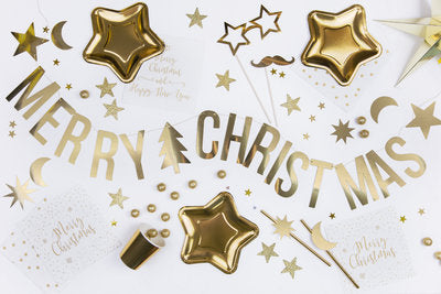 Foto‑Requisiten „Let’s Celebrate“ – 8‑teiliges Set in Gold | Party‑Props zum Selbstmontieren | 21–42 cm | Fotobox, Geburtstag, Hochzeit