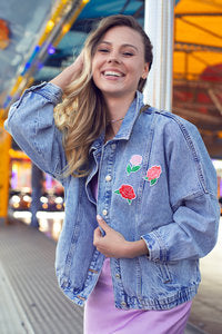 Aufbügelbare Blumenmotive – 3er Set Patches im Farbmix | Bügelbilder für Kleidung, Jeans & Taschen | 4,5–6,5 × 4,5–7 cm | DIY ,Upcycling