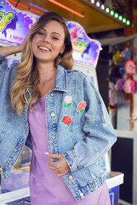 Aufbügelbare Blumenmotive – 3er Set Patches im Farbmix | Bügelbilder für Kleidung, Jeans & Taschen | 4,5–6,5 × 4,5–7 cm | DIY ,Upcycling