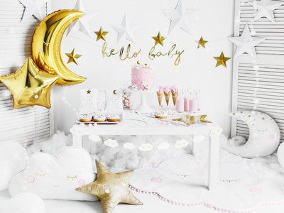 Aufkleber „Party Little Star“ – Augen & Rouge Sticker Set | 12 Stickerpaare | Papier, Farbmix | Deko für Kinderparty, DIY , Basteln