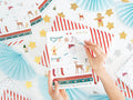 Weihnachtsaufkleber „Weihnachtsmann Mix“ – 31 Sticker im Christmas-Design | Santa, Wintermotive | Deko für Weihnachten, Karten & Geschenke