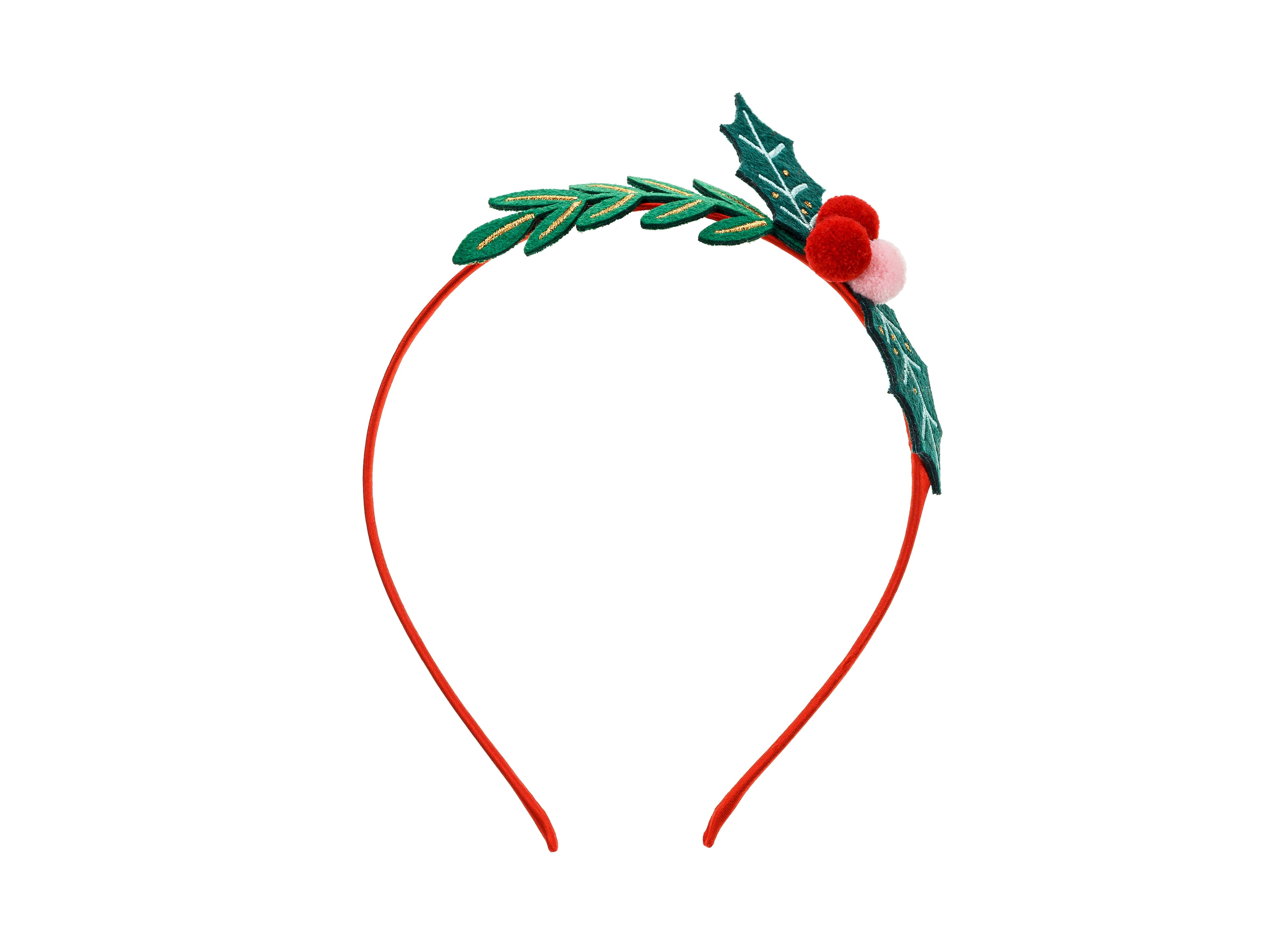 Mistelzweig‑Haarreif – Festlicher Haarreifen mit Beeren & Blättern | 14,5 × 17 cm | Weihnachts‑ & Party‑Accessoire (Farbmix)