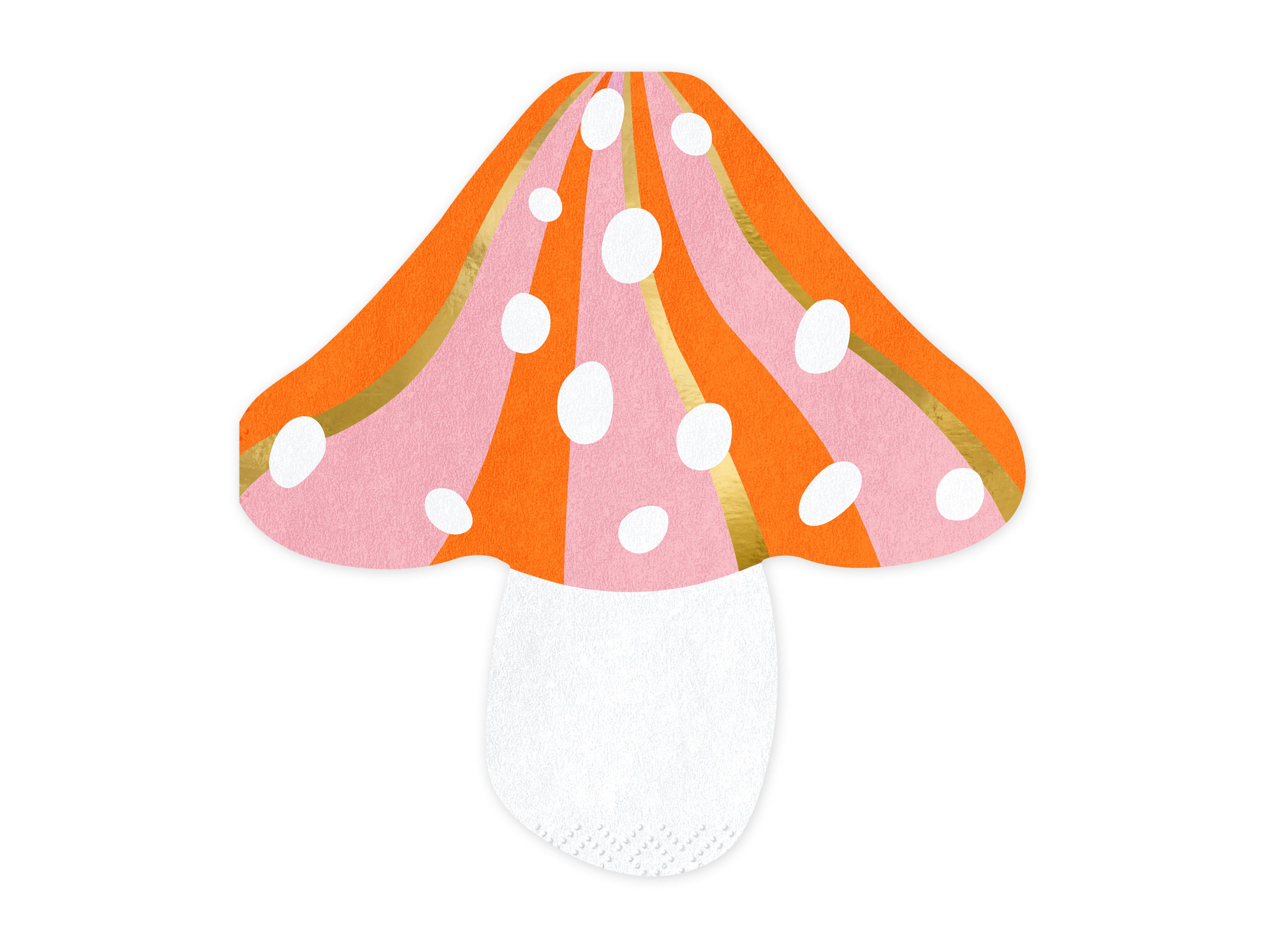 Servietten mit Pilzmuster, gemischt, 13 x 13,5 cm Papierservietten mit Pilzmotiv, verschiedene Farben, Maße im ausgeklappten Zustand ca. 26 x 27 cm, Maße im gefalteten Zustand ca. 13 x 13,5 cm. (1 Packung / 20 Stück)