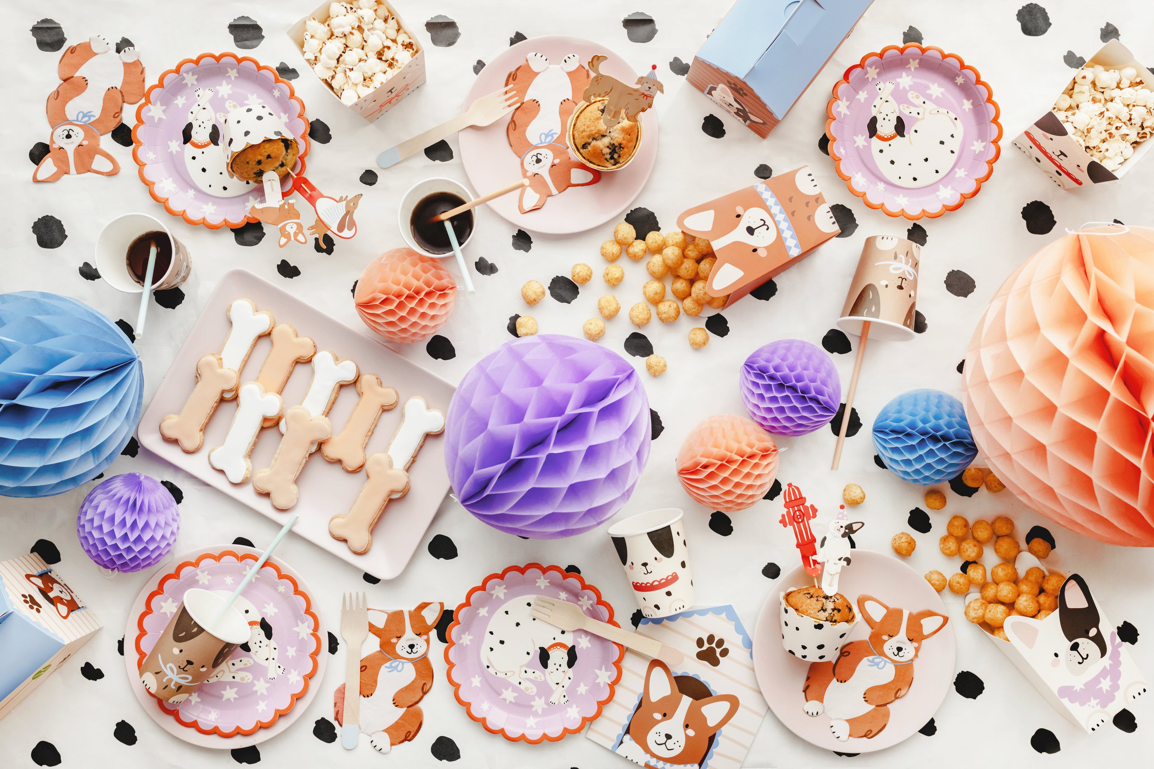 Servietten „Corgi“ – 12er Set | Papierservietten in Corgi‑Form | 11 × 15 cm (gefaltet), 22,5 × 30 cm (offen) | Hunde‑Mottoparty & Kindergeburtstag