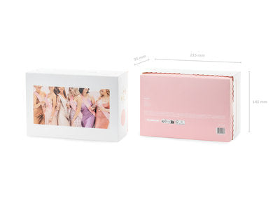 Braut & Bridesmaid Schärpen Set – 6‑teilig | Papierschärpen in Weiß und Rosa | JGA Accessoires | Bride to Be und Bridesmaid | 76 cm