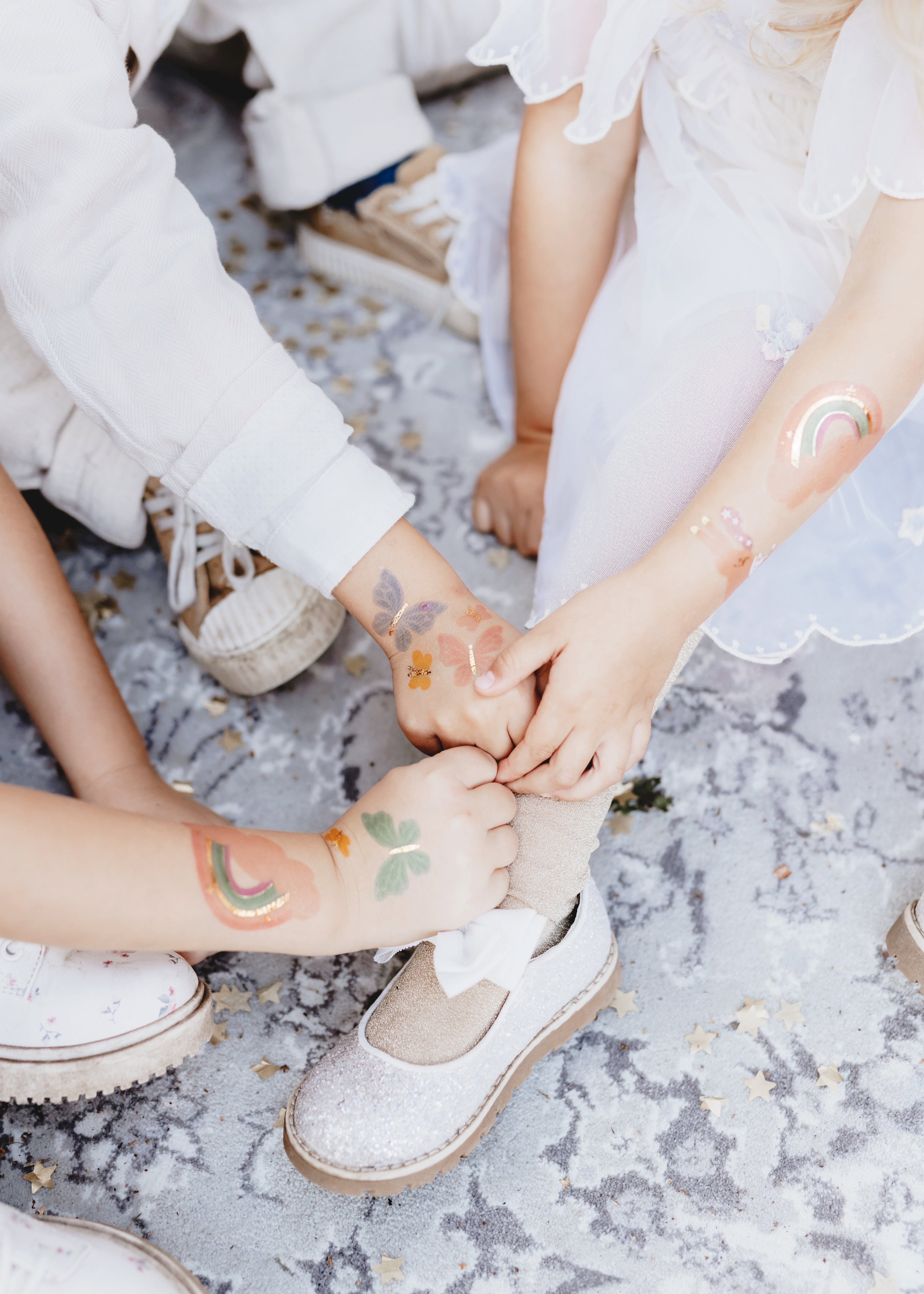 Einhorn‑Tattoos – 15er Set temporäre Kinder‑Tattoos | Bunter Unicorn‑Mix für Geburtstag, Mitgebsel & Party