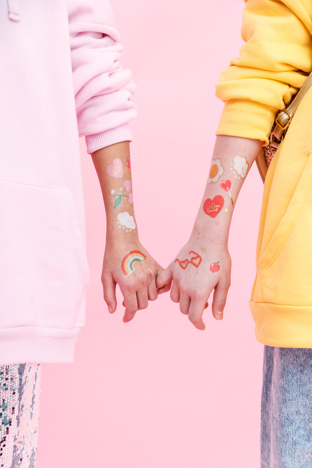 Gänseblümchen‑Tattoos – 14er Set temporäre Blumen‑Tattoos | Bunter Daisy‑Mix für Geburtstag, Festival & Mitgebsel