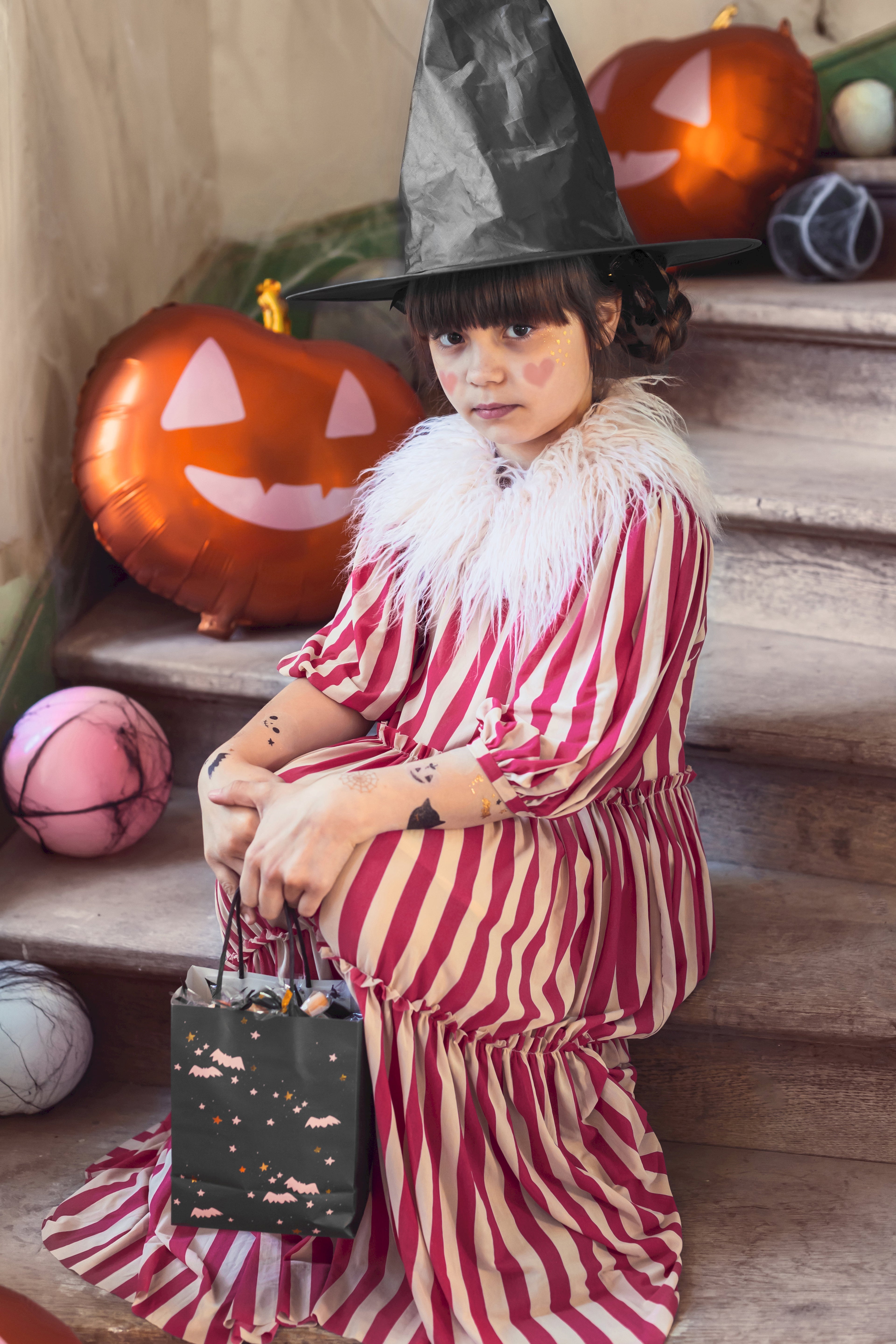 BUH! Halloween-Tattoos für Kinder - 12 temporäre Tattoos mit verschiedenen Gruselmotiven, Mitgebsel für Halloweenparty