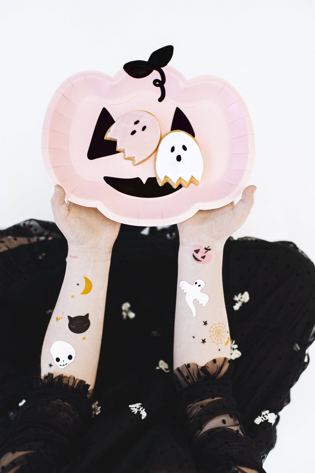 BUH! Halloween-Tattoos für Kinder - 12 temporäre Tattoos mit verschiedenen Gruselmotiven, Mitgebsel für Halloweenparty