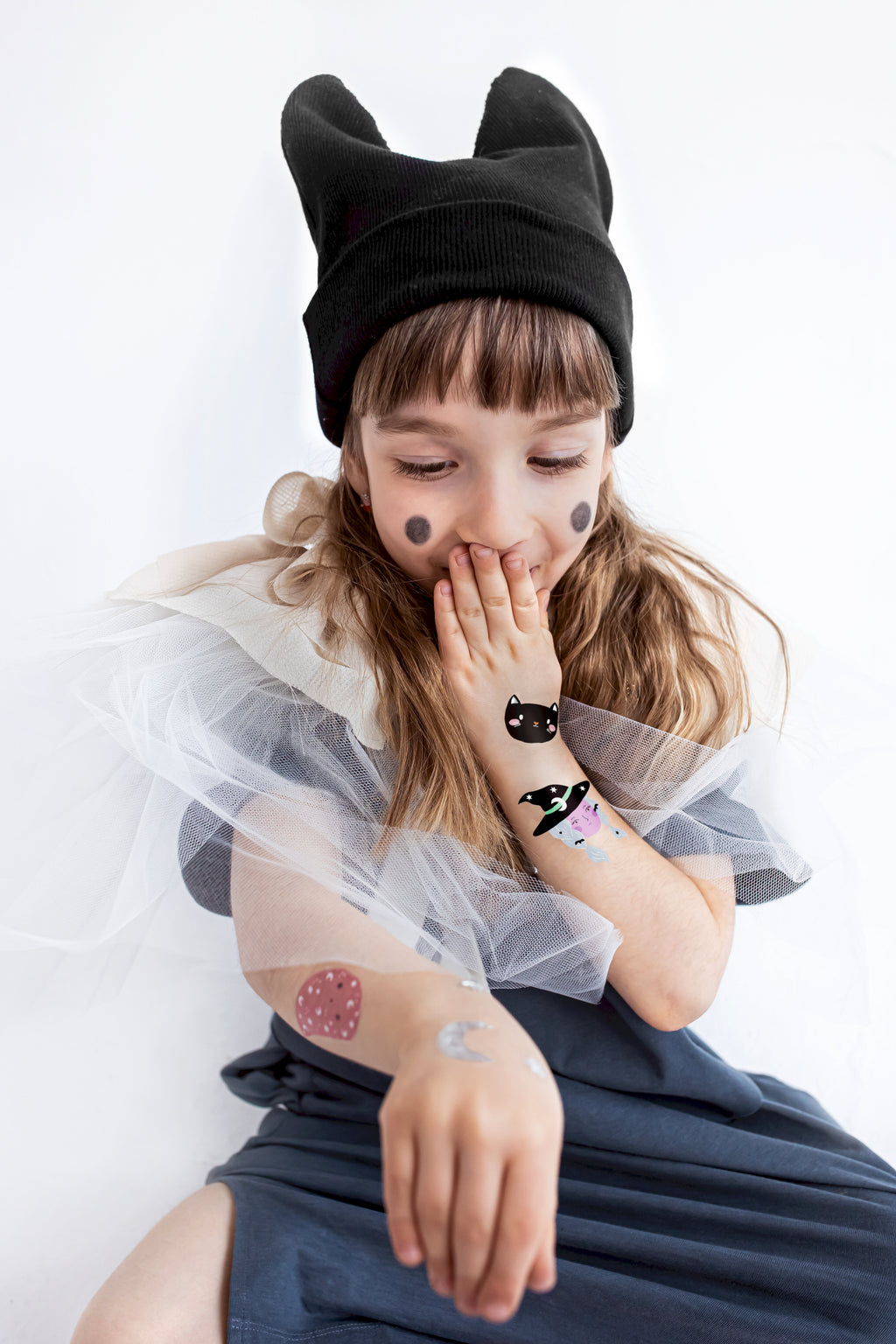 Halloween‑Temporärtattoos – 20er Set | Bunter Mix gruseliger Motive | Einfache Anwendung für Kinder & Erwachsene