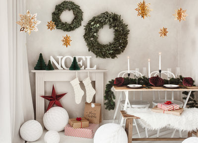 Weihnachtsgeschenktüten aus Kraftpapier – 3er Set inkl. Aufkleber | 25 × 11 × 27 cm | Geschenk‑ & Mitgebseltüten, Xmas Verpackung,Nachhaltig