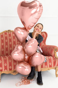Brautjungfern‑Accessoire‑Set – 10‑teilig | Schärpe, Armband‑Karte, Folienballon, Roségold‑Ballons & Konfetti | JGA Bridal Shower Deko