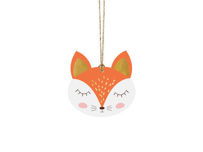 Geschenkanhänger „Wald“ – 12‑teiliges Set | Natur‑ und Tiermotive | Papier‑Tags mit 2,5 m goldener Schnur | 4 Designs | 4,5–7,5 × 6–8,5 cm