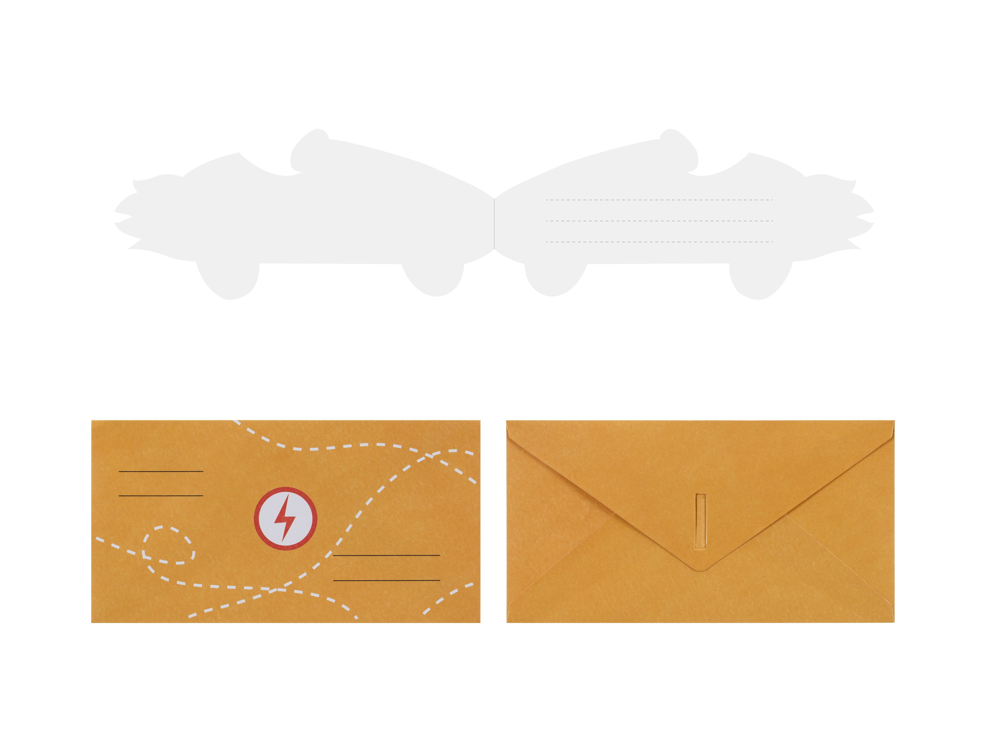 Auto‑Einladungen – 6er Set | Karten in Autoform inkl. Umschlägen | 18,8 × 8,4 cm | Kindergeburtstag & Renn‑Mottoparty
