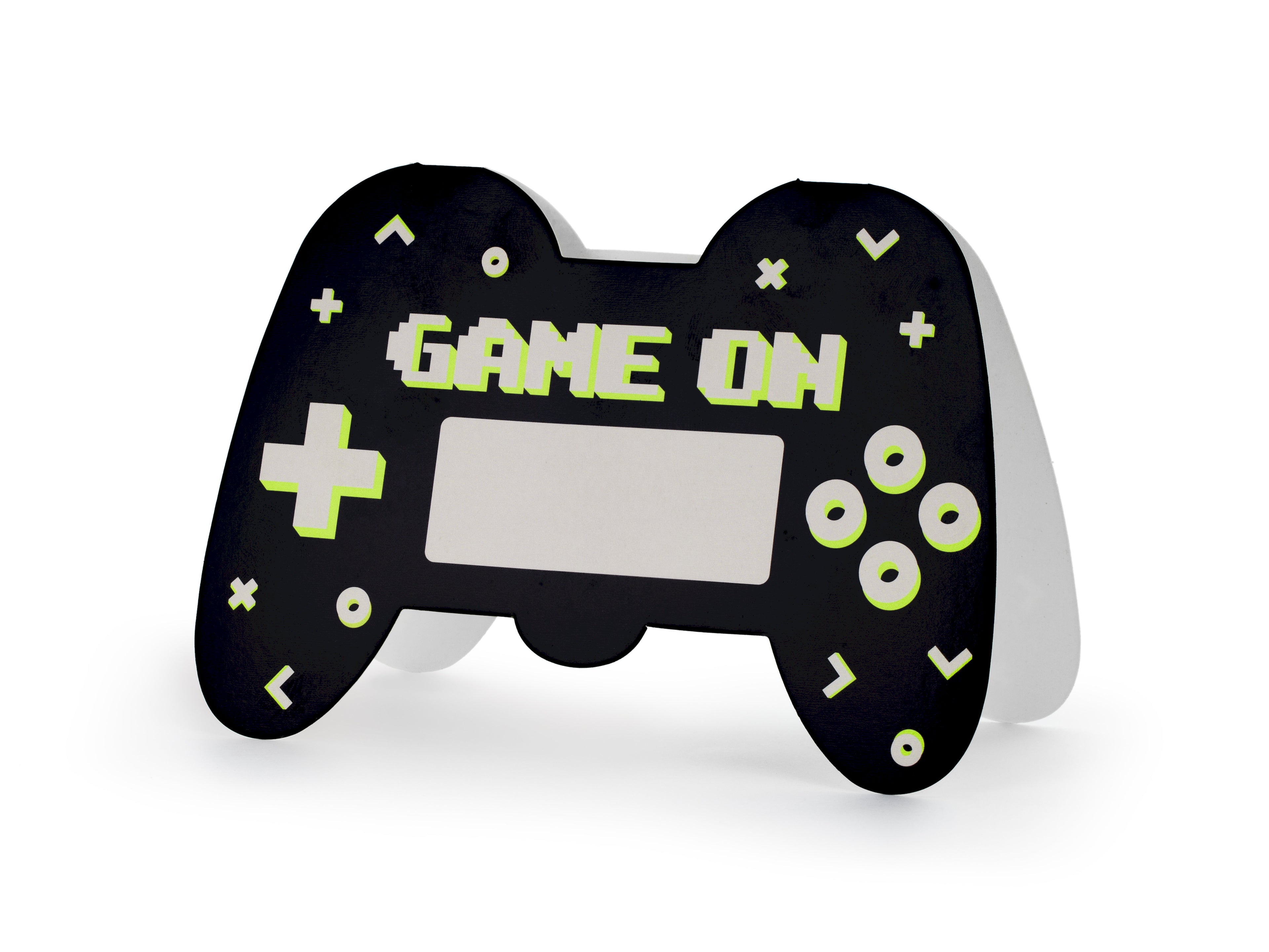 Gamepad‑Einladungen – 6er Set | Karten in Controller‑Form inkl. Umschlägen | 16 × 11,5 cm | Gaming‑Party & Kindergeburtstag