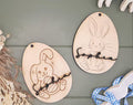 Personalisierter Osteranhänger mit Namen – Ostern Namensanhänger – Anhänger Holz oder Acryl – Geschenk Osterkorb – Tischdeko Ostern