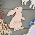Personalisierter Osteranhänger mit Namen – Ostern Namensanhänger – Anhänger Holz oder Acryl – Geschenk Osterkorb – Tischdeko Ostern