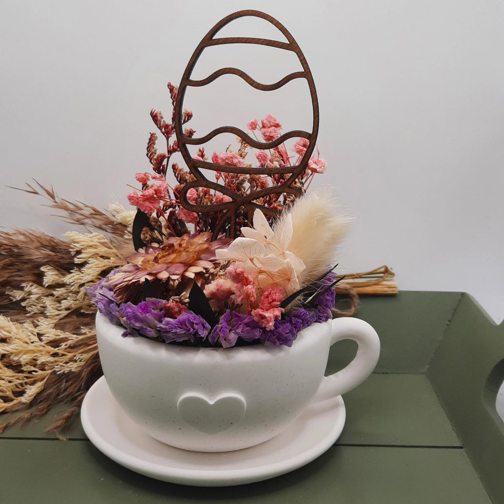 Personalisierter Osteranhänger mit Namen – Anhänger Holz oder Acryl – Geschenk Osterkorb – Tischdeko Ostern - Blumenstecker