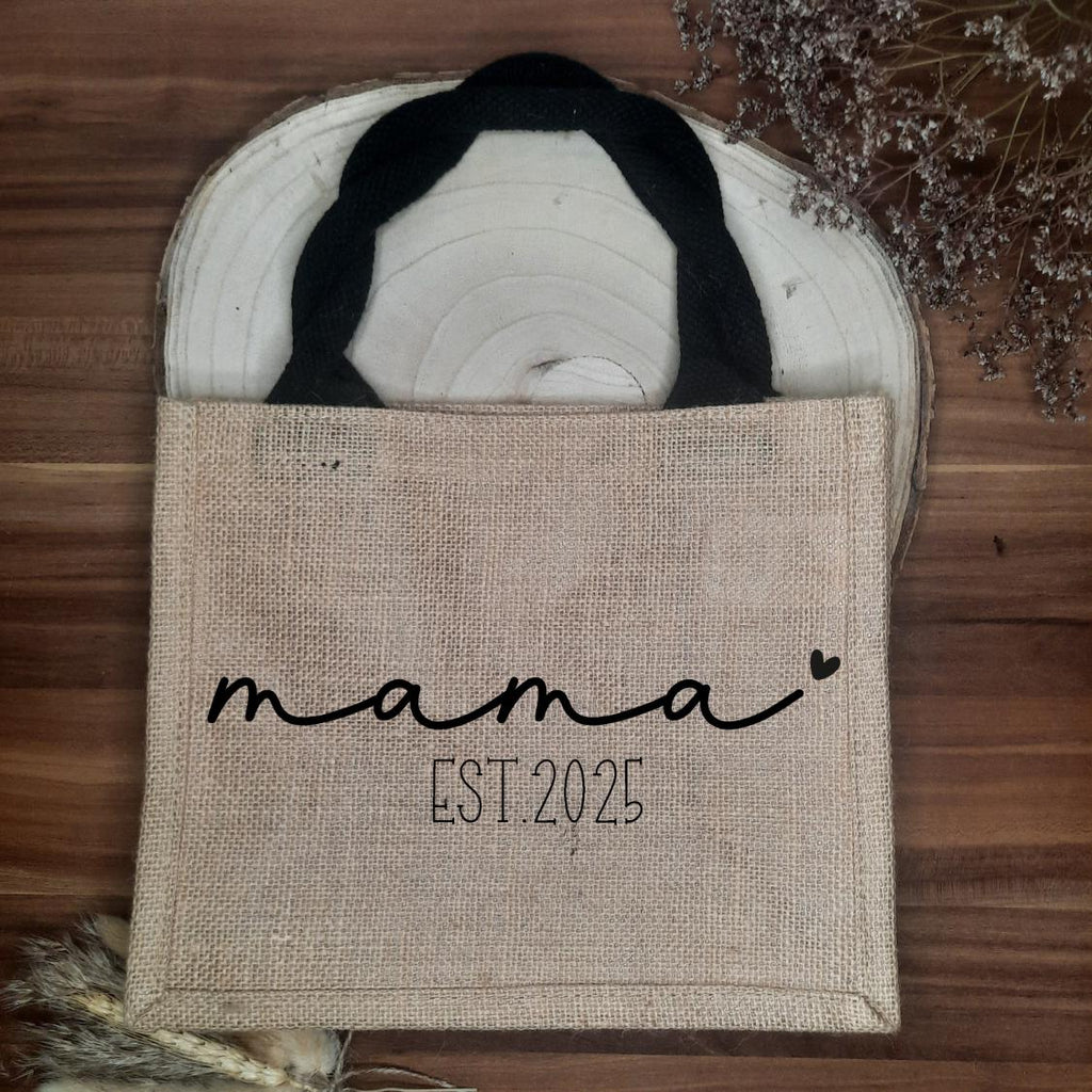 Jutetasche Mama oder Oma – Personalisierte Tasche – Geschenk zur Schwangerschaft, Muttertag, Geburt