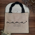 Jutetasche Mama oder Oma – Personalisierte Tasche – Geschenk zur Schwangerschaft, Muttertag, Geburt